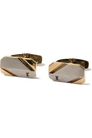 Saint Laurent 1990s Manschettenknöpfe mit Cassandre-Logo