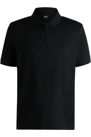 HUGO BOSS Geripptes Poloshirt