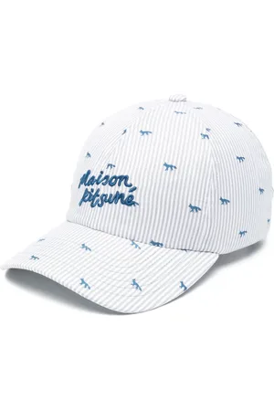 Maison Kitsuné Gestreifte Baseballkappe