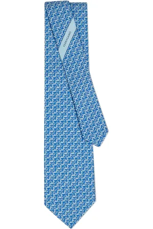 Salvatore Ferragamo Krawatte mit String-Print