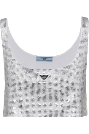 Prada Cropped-Top mit Strass