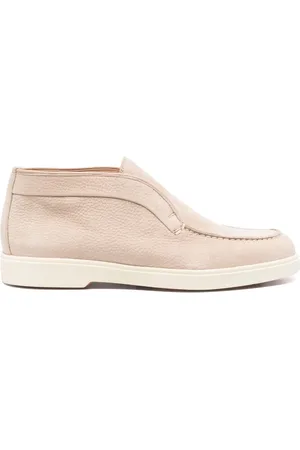 santoni Stiefel aus Nubukleder