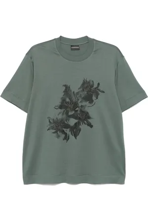 Emporio Armani T-Shirt mit Blumen-Print