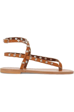 K jacques Flache Sandalen mit Nieten