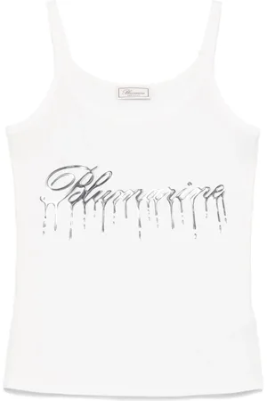 BLUMARINE Trägershirt mit tropfendem Logo