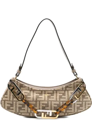 Fendi 2010-2024 Zucca Chenille OLock Swing Satchel-Tasche