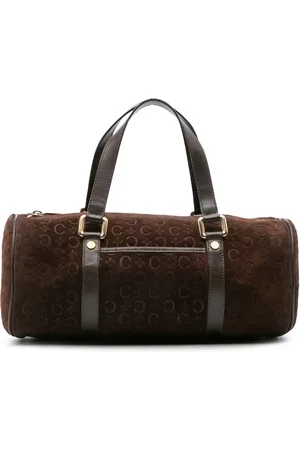 Céline 2000 C Macadam Handtasche aus Wildleder