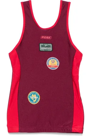 MARTINE ROSE Badeweste mit Logo-Patches
