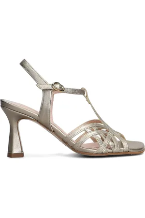 Pedro Miralles Metallic-Sandalen
