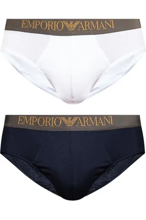 Emporio Armani Set aus zwei Slips mit Logo-Bund