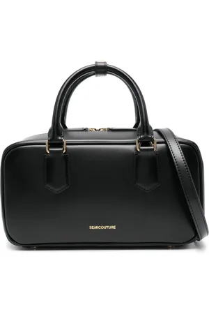 SEMICOUTURE Schultertasche mit Logo-Prägung