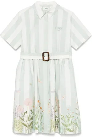 Fendi Kleid mit Logo-Stickerei
