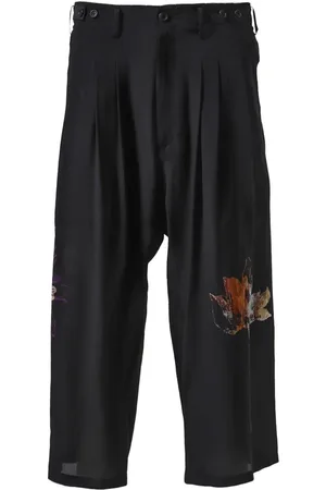 YOHJI YAMAMOTO Wide-Leg-Hose aus Seide