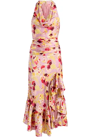 Cinq A Sept Neckholder-Kleid mit Blumen