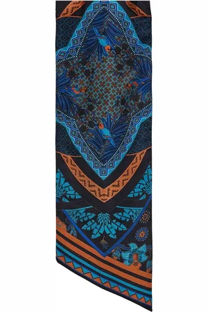 Salvatore Ferragamo Bandeau-Schal aus Seide mit Nirvana-Print