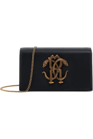 Roberto Cavalli Clutch im Metallic-Look