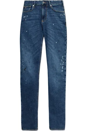Emporio Armani Jeans mit Farbklecks-Print