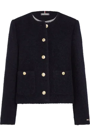 Tommy Hilfiger Cropped-Jacke mit Rundhalsausschnitt