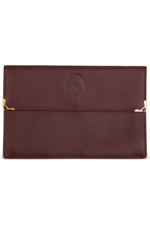 Cartier 1990s Clutch aus Leder