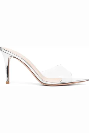 Gianvito Rossi Elle Sandalen mit transparenten Riemen 85mm