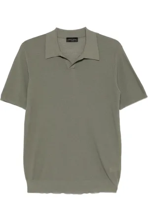 Roberto Collina Poloshirt mit Waffelstrick-Muster