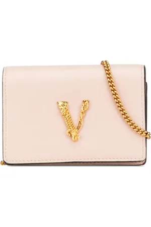 VERSACE 2010-2024 mini Virtus Chain Umhängetasche aus Leder