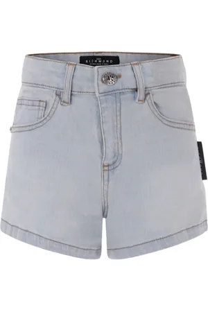 John Richmond Jeans-Shorts mit Logo-Print