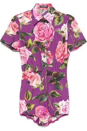 Dolce & Gabbana Jumpsuit mit Blumen-Print