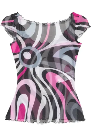 Puccini T-Shirt mit grafischem Print
