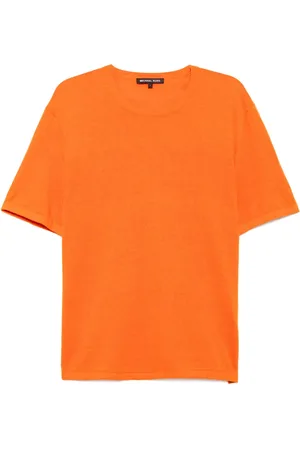 Michael Kors Gestricktes T-Shirt mit rundem Ausschnitt