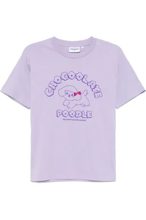 Chocoolate T-Shirt mit Pudel-Print