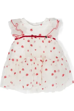 MONNALISA Tüllkleid mit Blumenstickerei