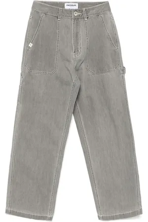 Chocoolate Workwear-Jeans mit weitem Bein