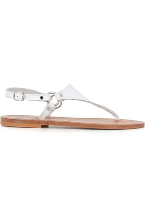 K jacques Flache Sandalen mit Riemen