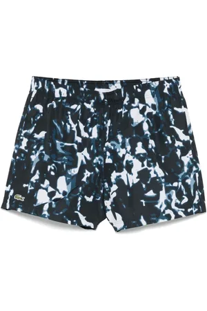 Lacoste Badeshorts mit abstraktem Print