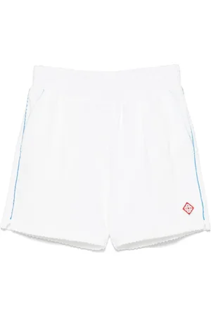 Casablanca Gestreifte Frottee-Tennis-Shorts