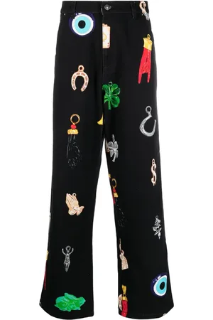 Sky High Farm Jeans mit grafischem Print