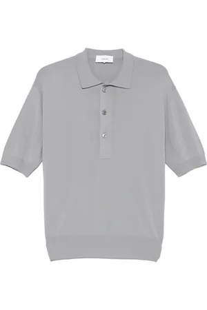 LARDINI Fein gestricktes Poloshirt