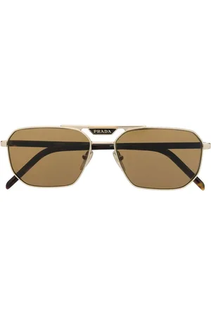 Prada Goldfarbene Sonnenbrille