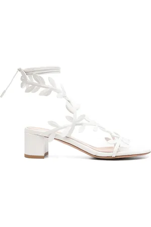 Gianvito Rossi Sandalen mit Blattdetail 50mm