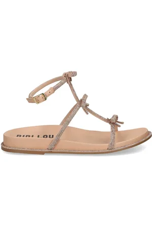 Bibi Lou Flache Sandalen mit Strass