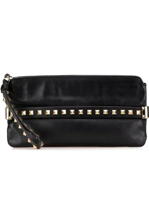 VALENTINO GARAVANI 2000-2017 Rockstud Wristlet Clutch aus Leder