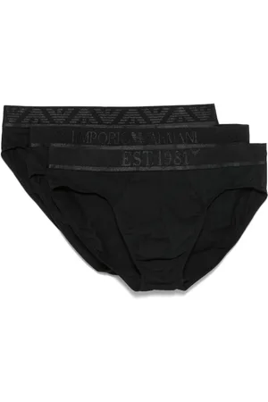Emporio Armani Set aus drei Slips mit Logo-Bund