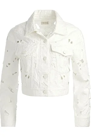 ALICE+OLIVIA Bestickte Chloe Jeansjacke