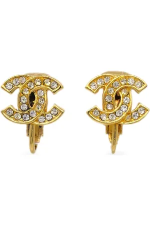 CHANEL 1990-2000 Ohrclips mit CC