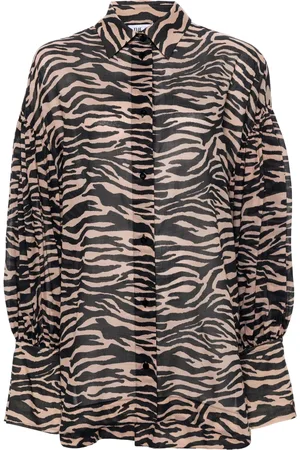 The Attico Hemd mit Zebra-Print