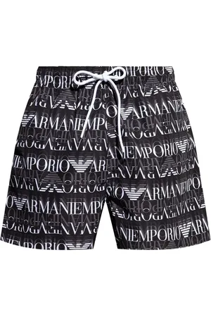 Emporio Armani Badeshorts mit Logo-Print