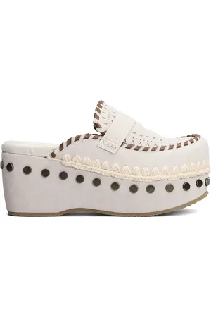 Mou Clogs mit Überwendlingsstich-Nähten 70mm