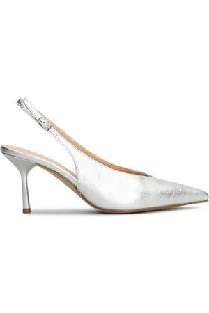 The Seller Slingback-Pumps im Metallic-Look 80mm