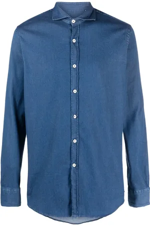 CANALI Langärmeliges Jeanshemd
